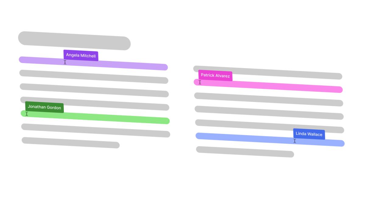 A graphic illustrating how EditTogether is collaborative